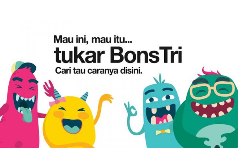 Cara Menukar BonsTri Terbaru | Kuota Internet, Pulsa & Voucher Game