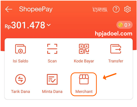 merchant shopeepay telah aktif